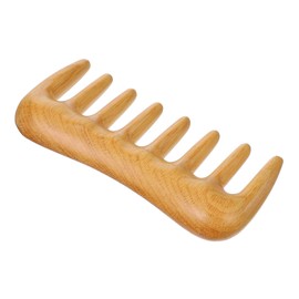 Baluue Massage Comb for Hair Styling and Scalp Relaxation Wooden Wide Tooth Comb for Natural Hair Care Smooth Edges for Comfortable Use and Improved Circulation
