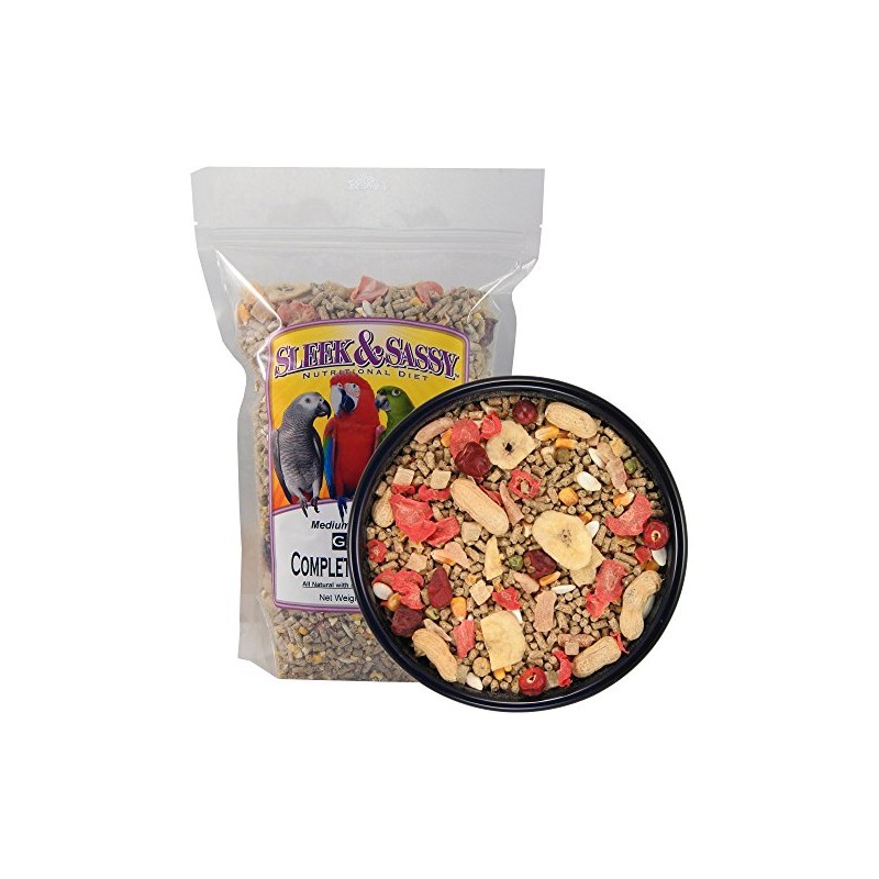 SLEEK & SASSY Garden Complete Pellet Parrot Food (2 lbs.)