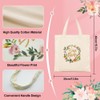 AffeGifts Team Bride Bags Canvas, Hen Party Bags Floral Team