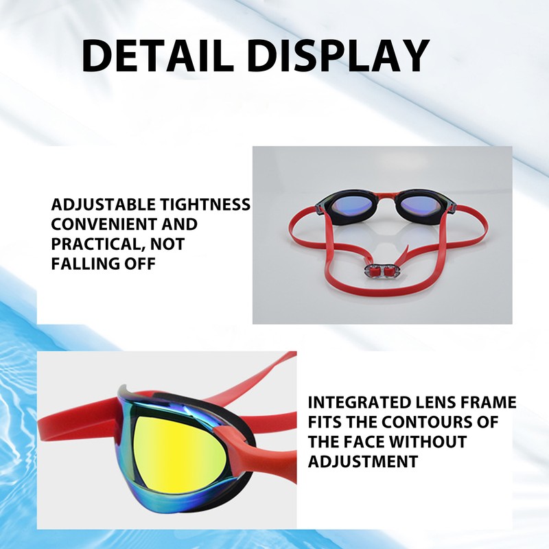Adult Swimming Goggles No Leaking UV Protection Swim Racing Glasses
