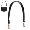 ElevateTech Black Leather Purse Strap Handle, Leather Replacement Straps for
