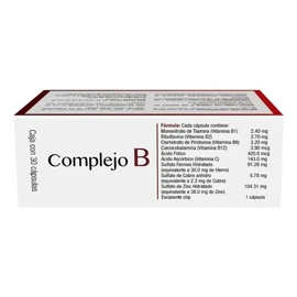 Progela Complejo B Vitaminas 30 Cápsulas Blandas