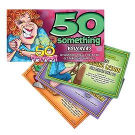 Bachelorette Party Favors 50 Something Vouchers for Her