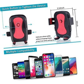 Operitacx Dimmbares Selfie Ringlicht mit Stativ Flexiblem Handyhalter für Live Streaming Videoaufnahmen Multifunktionaler Telefonständer für Beleuchtung