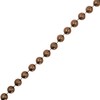 Mandala Crafts 6mm Faux Brown Pearl Beads Roll - 27