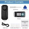 besttechtrading Bike Alarm with Remote Wireless Anti-Theft Vibration Security System
