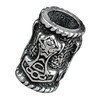 Thor's Hammer Beard Bead 925 Silver 5 mm, Enamel, No
