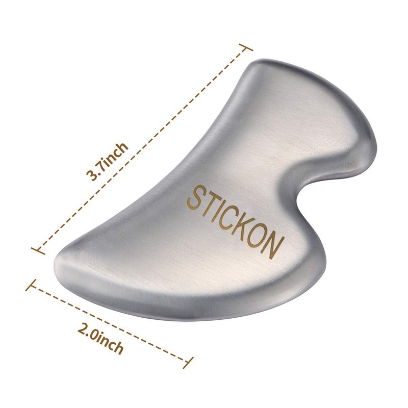 JustSun Gua Sha Scraper Soft Tissue Massage Tools Stainless Steel