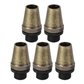sourcing map Cable Glands Strain Relief Cord Connector Grips Metal Bronze 5Pcs for Wiring Hanging Light Ceiling Pendant Lamp