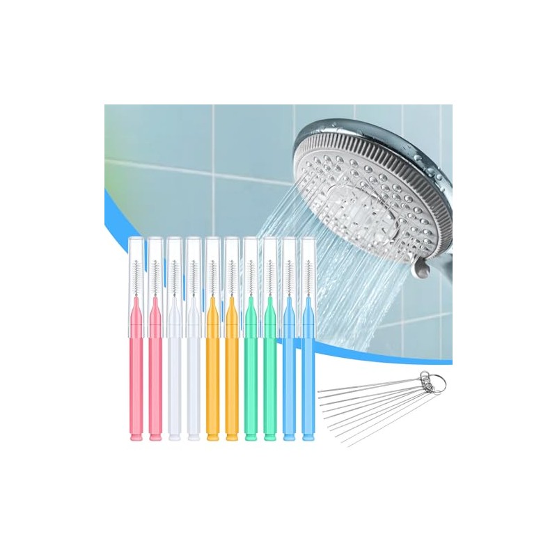 Duschreinigungsbürste – Reinigungspinsel für das Badezimmer | Set mit Duschkopf-Reinigungsbürsten