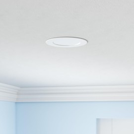 zouzai 12 Pack 4 Inch Ultra-Thin LED Recessed Ceiling Light with Junction Box, 5000K Daylight, 9W Eqv 80W, Dimmable Canless Wafer Downlight, 810LM High Brightness, ETL and Energy Star Certified