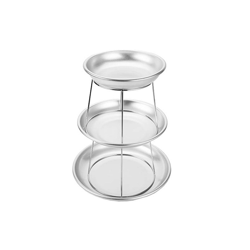 TableTop King 3-Tier Seafood Tower Set with Mini Aluminum Trays