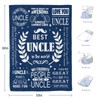 COZYCRIB Uncle Gifts Blanket Uncle Christmas Birthday Gifts Best Funny