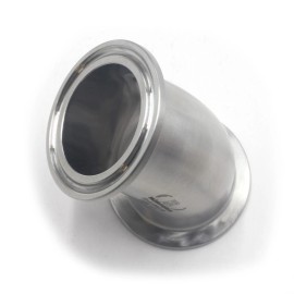 Unbranded 1-1/2" Sanitary Ferrule Elbow 45 Degree Pipe Fitting SS304 Tri Clamp