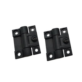Flat Torque Hinges Stop Hinges [Set of 2] Adjustable Torque Positioning Hinges Mini Plastic Black