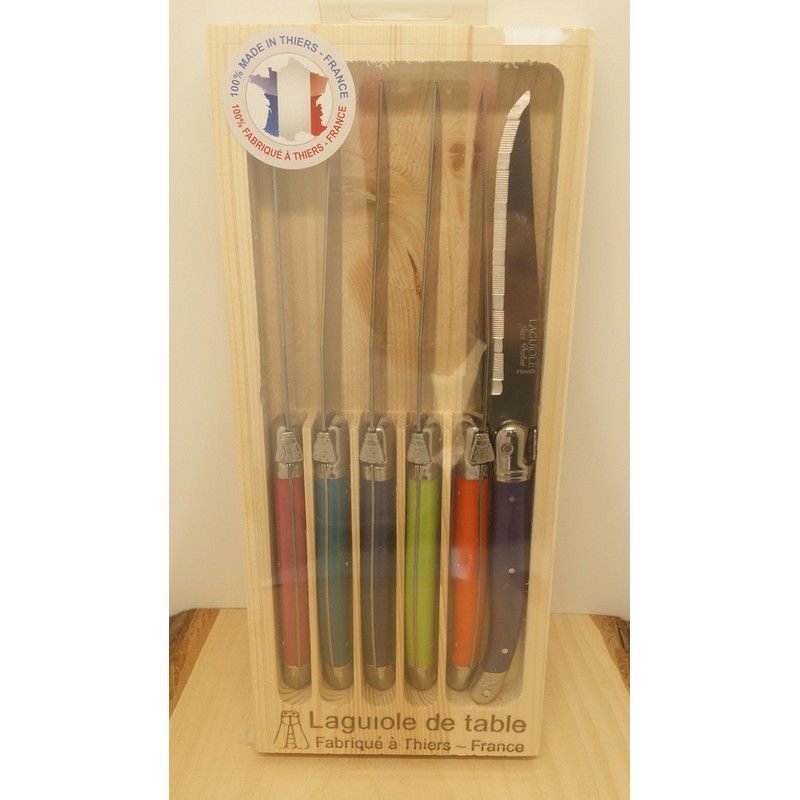 Laguiole by Jean Dubost Steak Knife Set 6 Pieces Fruity