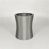 Grave Vase with Decorative Rosette Scala (Silver)