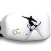 GogglesCover: Protective snowboard goggles cover, Snowboarder on white design
