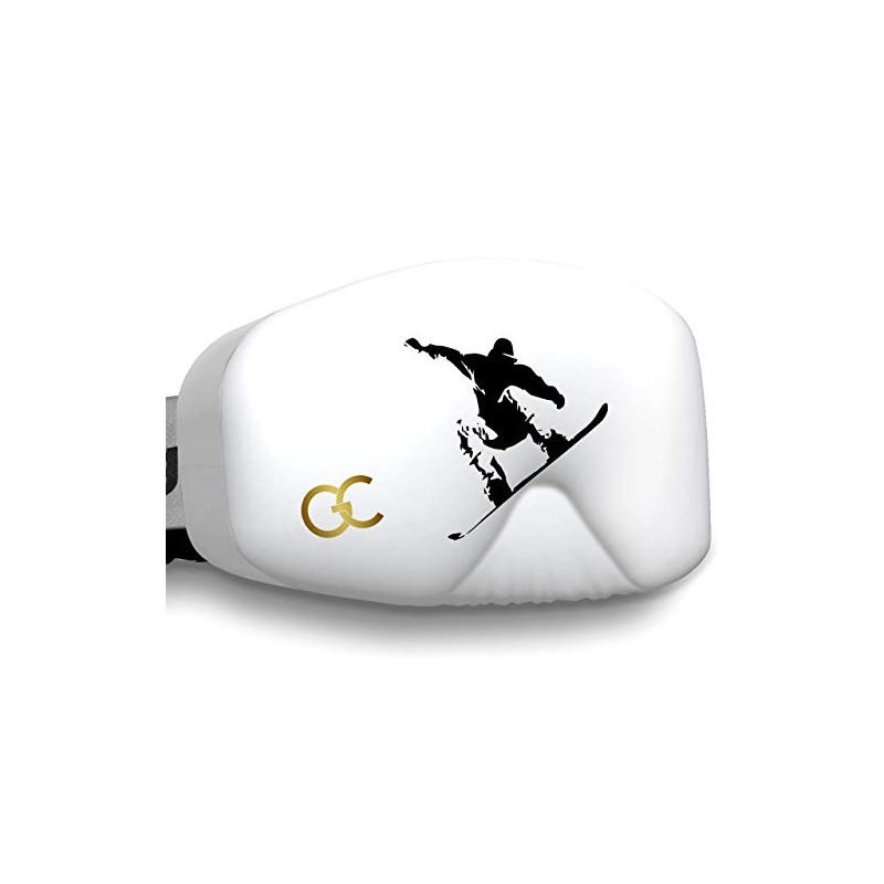 GogglesCover: Protective snowboard goggles cover, Snowboarder on white design