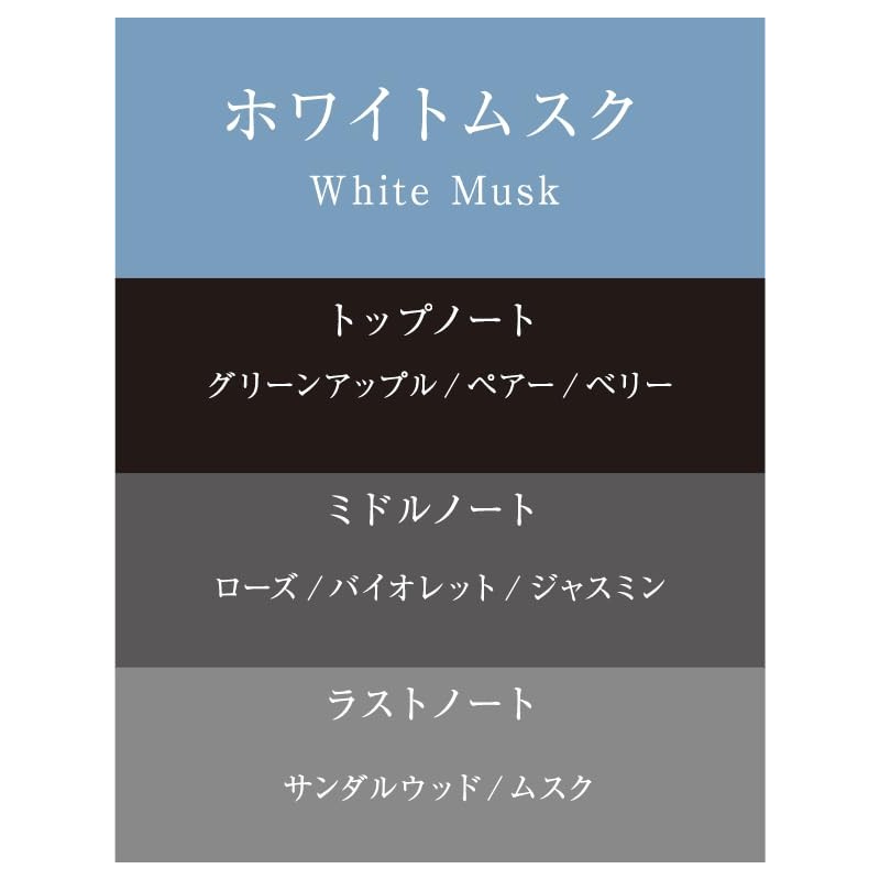 Harukado Burg Clip, Set of 2, White Musk