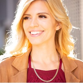 LIFETIME JEWELRY Gold Chain [ 5mm Mariner Link Necklace ] Gold Jewelry for Women and Men - 20X More Real 24k Plating Than Other Fashion Jewelry Necklaces (16)