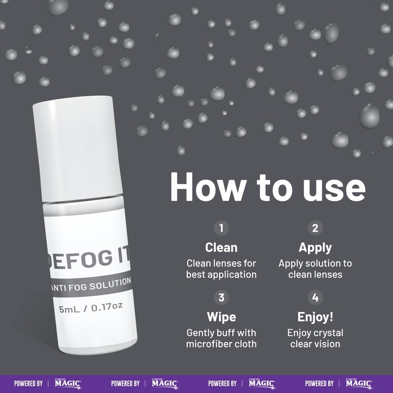DEFOG IT Anti Fog Powered by NANO MAGIC | Defogger