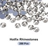 sourcing map 288 Pcs Hotfix Rhinestones Flatback Crystal Glass Gems