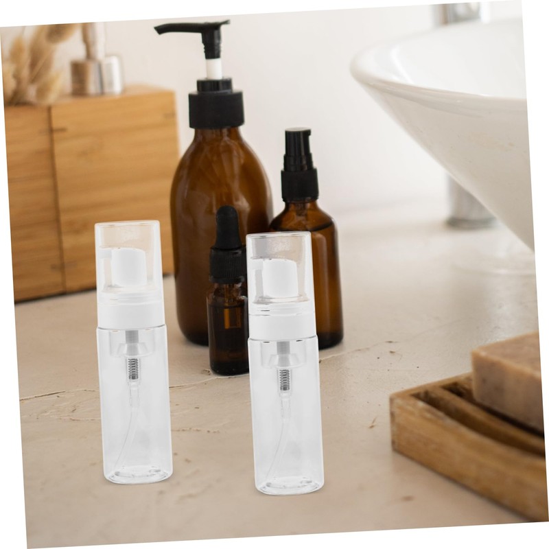 Ipetboom 10 Pcs Clear Mascara Dispenser Automatic Soap Dispenser Foam