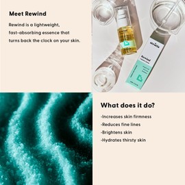 Stratia Rewind Firming & Hydrating Serum with Hyaluronic Acid & Niacinamide - Moisturizes & Evens Skin Tone with DMAE for Smooth, Plump Skin, 1.3 Fl Oz