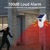 QXMH WiFi Solar Outdoor Motion Sensor Alarm: Tuya Solar Strobe