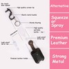 Ezindraw 2 PCS Hand Sanitizer Spray Keychains, Premium Leather Hand