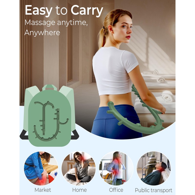 Back and Neck Massager for Pain Relief Deep Tissue, Upgraded