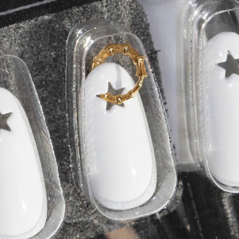 ANTOINETTE BAMBOO NAIL HOOP - Hoops: Single Hoop