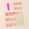 24 Pcs French Tip Press on Nails Medium Square Valentines