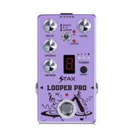 Stax RE-05 Looper Pro Pedal 5Modes Multi Effects Guitar Pedal with Delay Chorus Reverb Looper and Tuner Effect Ture Bypass