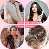 FEXICHUJI Hair Extension Microlink Tool Kit, 1000 Silicone Nano Microbeads,
