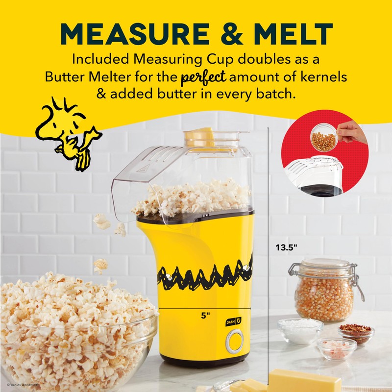Peanuts x Dash Fresh Pop Popcorn Maker