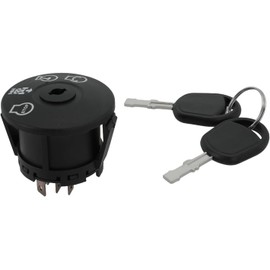 Interruptor de encendido para cortacésped con 2 llaves para tractor Craftsman Husqvarna, reemplaza 193350 532193350 6900-49P1, compatible con LT1000 LT2000 YTA2V46 GTH24V52LS