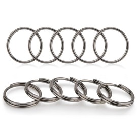 [AutCreation] Titanium Key Holder, Ring, Keyring, Lightweight, Key Chain, Outer Diameter 0.4 inch (10 mm), 0.6 inch (15 mm), 0.8 inch (20 mm), 0.1 inch (25 mm), 1.2 inches (30 mm),, 10mm