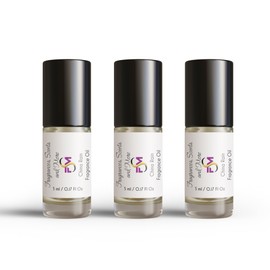 China Rain Fragrance Oil - 3 Bottles 0.17 Fl Oz Glass Roll On (5ml)