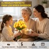 20 Tulipanes Artificiales con Luces LED, Rojo Atardecer