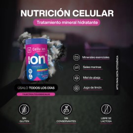 Bebida Isotnica en Polvo  A Base de Sales Minerales, Aminoacidos y Vitamina C  Sabor Limn y Miel de Abeja  100 Natural  500 gr - 50 porciones  ION X  