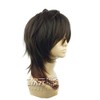 Cosplay Wigs Mixture Dark Brown guradyie-syon Semi Long Medium Men's