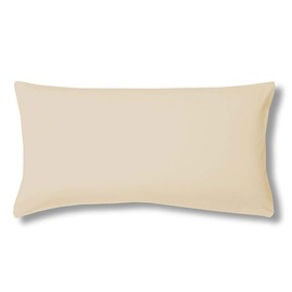 ESTELLA Fine Jersey Cushion Cover Natural 40 x 80 cm Perfect Fit and Practical Zip Tumble Dry and Non-Iron Cushion Cover Made of 100% Cotton