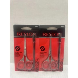 Revlon Lot 2 Revlon Brow Shaping Scissor & Brush Trimming Kit Accurate Brow Trimming