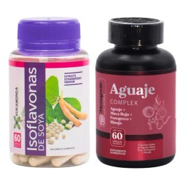 Kit Equilibrio Hormonal Aguaje Complex + Isoflavonas de Soya | Bienestar Femenino, Balance Hormonal y Vitalidad Diaria | Fórmula Natural Premium para 