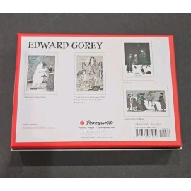 Pomegranate New Box Edward Gorey Holiday Christmas Cards 4 Designs 20 Cards Total