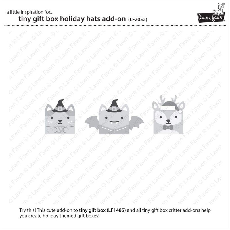 Lawn Cuts Custom Craft Die-Tiny Gift Box Holiday Hats Add-On