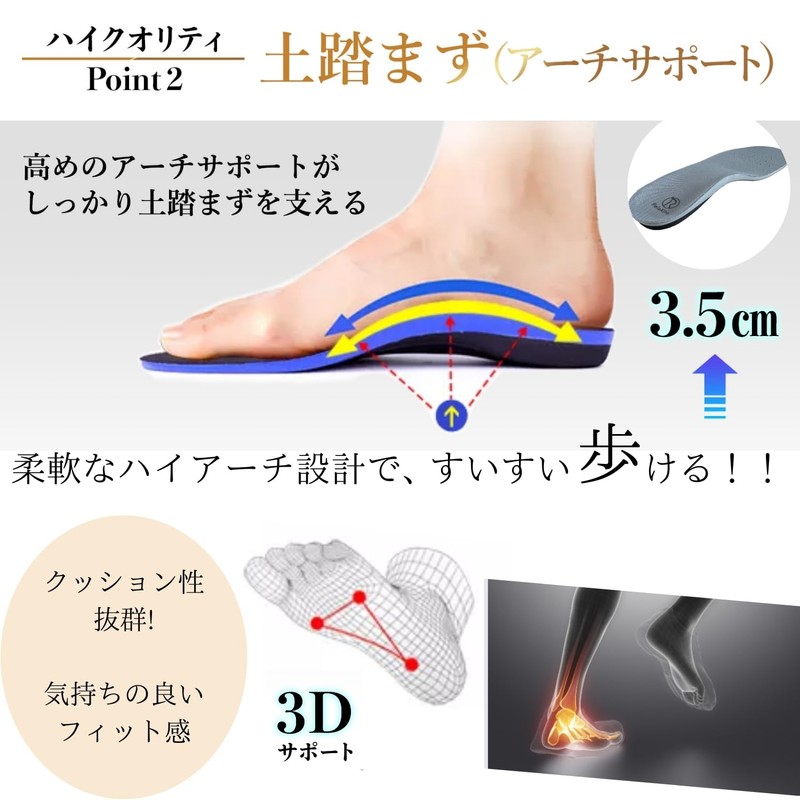 Rela Kino Insole [Breathable + Deodorization Performance] Deodorizing, Anti-fatigue, Shock