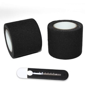 Camouflage Stealth Camo Duct Tape, 2 Rolls 5cm*5m Camo Strips Tape, Non-Reflective and Water Resistant,Used for Outdoor Activities Camouflage Tape. (Black)